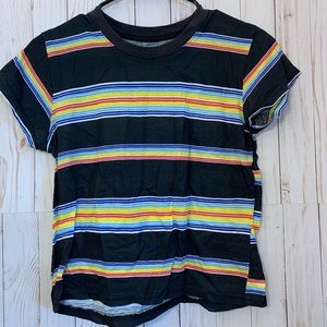 Urban Outfitters rainbow striped crop top